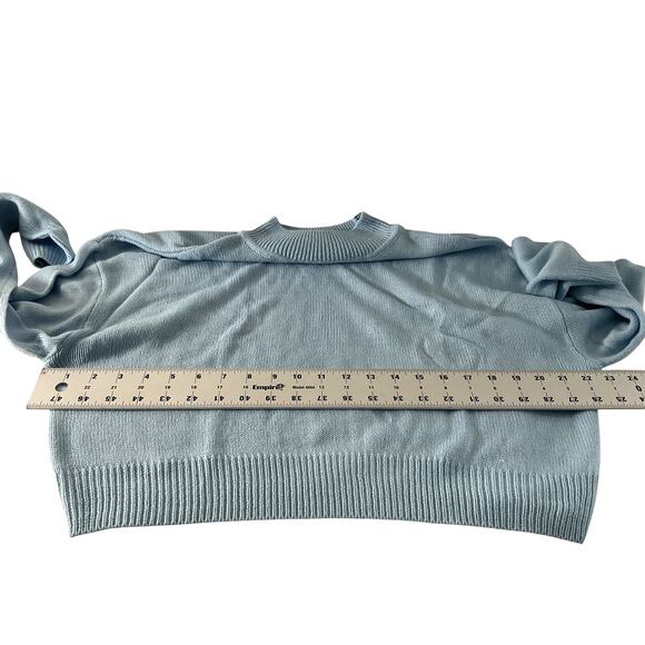 Divided H&M Womens Small Light Blue Sweater Midriff Tight Knit - Picture 4 of 7